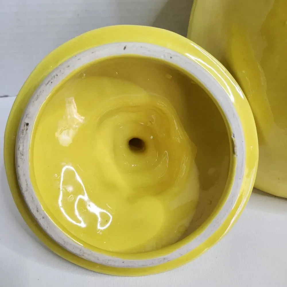 Vintage Large Yellow Lemaon Cookie Jar